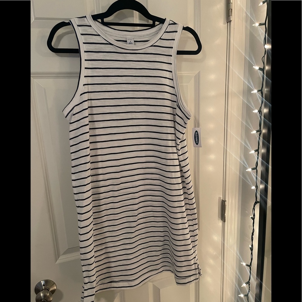 Old Navy Black & White Strip Dress